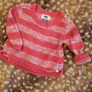 Old Navy Knit Striped Sweater, 18 - 24 Month Girl